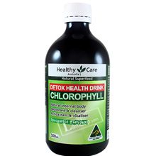 Nước Diệp Lục Healthy Care Chlorophyll 500ml Thải Độc Tố Cơ Thể Úc