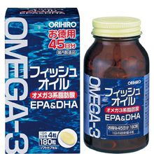 Dầu cá Omega 3 Orihiro tăng cường trí nhớ 180 viên Nhật Bản