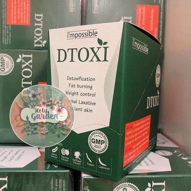 Thuốc Thải độc Giảm cân DTOXI impossible chính hãng 100 viên Thái Lan