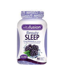 Kẹo dẻo hỗ trợ ngủ ngon Vitafusion Beauty Sleep Gummies vị mâm xôi 90 viên Mỹ