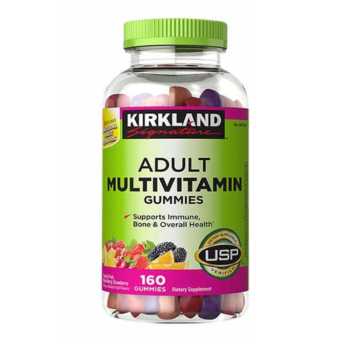 Kẹo dẻo Adult Multivitamin Gummies Kirkland Signature 160 viên Mỹ