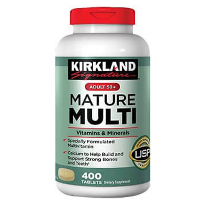 Kirkland Mature Multi 50+ 400 viên Mỹ - Bổ sung vitamin cho người trên 50 tuổi