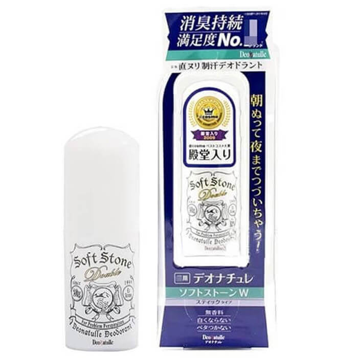 Lăn khử mùi Soft Stone Deonatulle Deodorant 20g đá khoáng cho nữ Nhật
