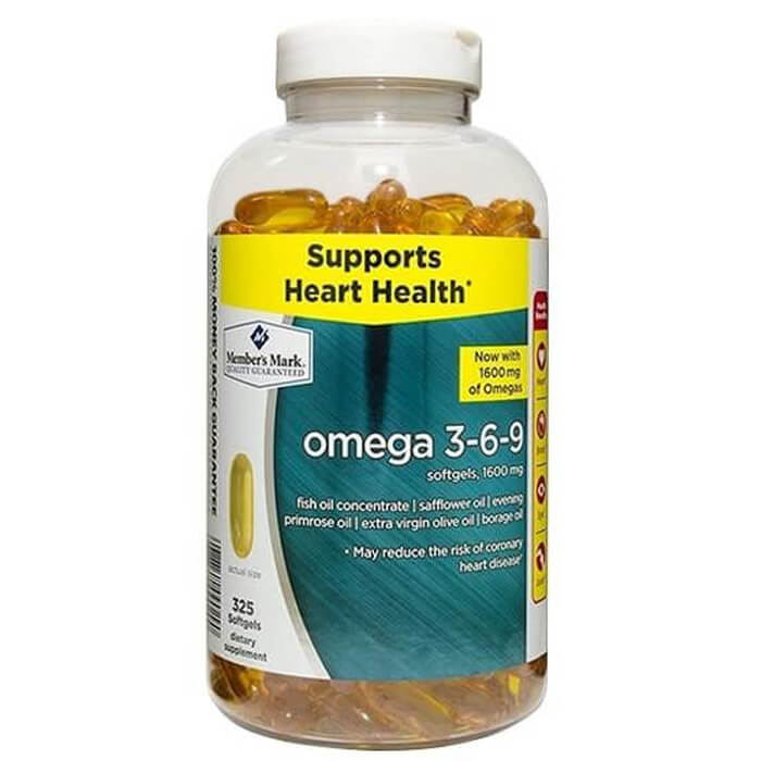 Omega 3 6 9 Supports Heart Health 1600Mg Mỹ