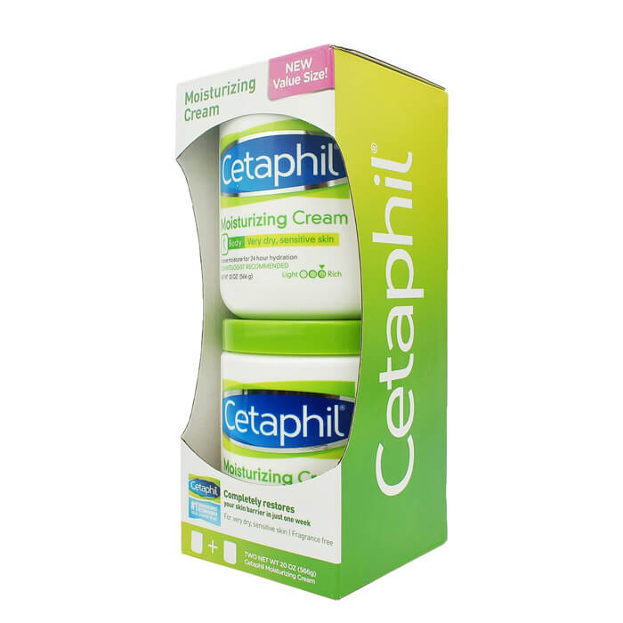 Set 2 kem dưỡng ẩm Cetaphil Moisturizing Cream 566g và 566g