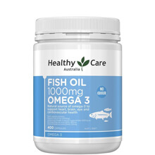 Dầu cá Omega-3 1000mg Healthy Care Fish Oil 400 viên Úc