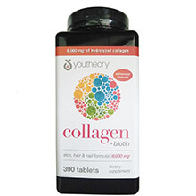 Thuốc chống lão hóa Da Collagen Youtheory 390 viên Type 1 2 & 3 Mỹ