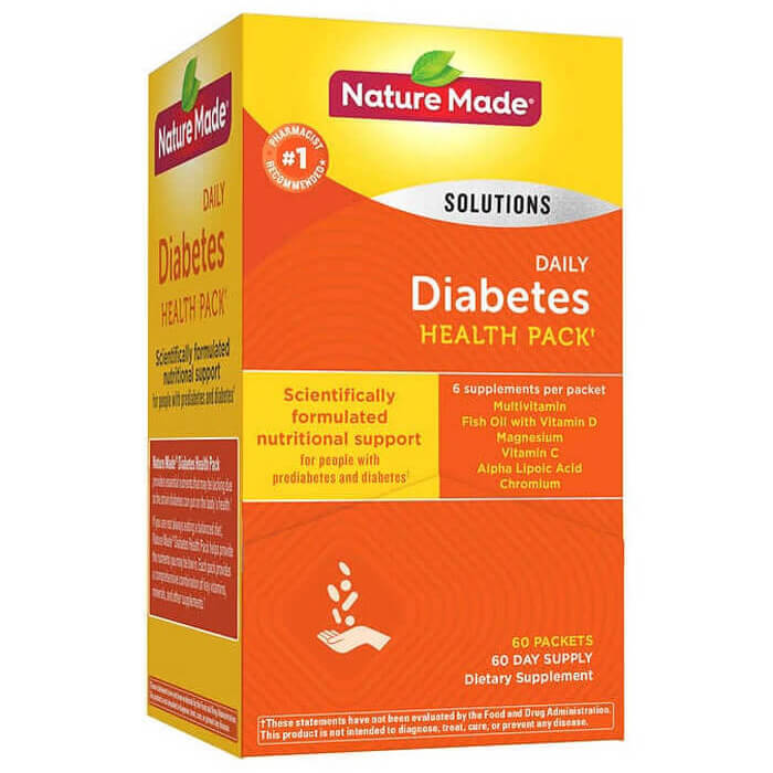 Thuốc Điều Hòa Tiểu Đường Nature Made Diabetes Health Pack 60 gói Mỹ