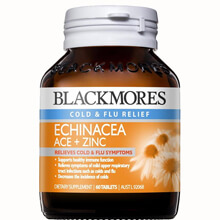 Viên điều trị cảm cúm Blackmores Echinacea ACE + Zinc 60 viên Úc