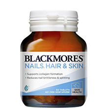 Thuốc Vitamin cho Tóc, Móng và Da  Blackmores Hair Skin Nails 60 viên Úc