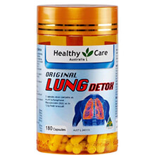 Thuốc giải độc phổi Healthy Care Original Lung Detox 180 viên Úc