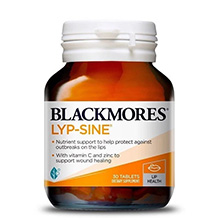 Thuốc trị nhiệt miệng Blackmores Lyp - Sine 30 viên Úc - chống nhiễm trùng