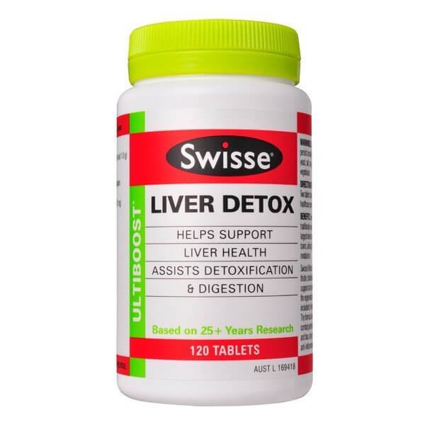 Thuốc bổ gan thải độc gan Swisse Liver Detox 120 viên Úc