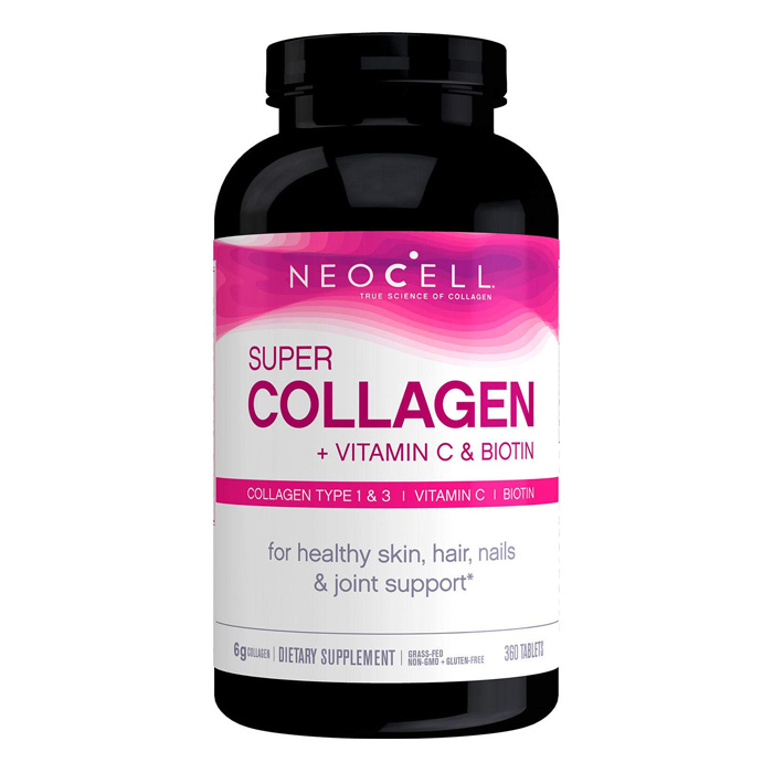 Viên uống bổ sung Collagen da móng tóc Neocell Super Collagen+C 360 viên Mỹ