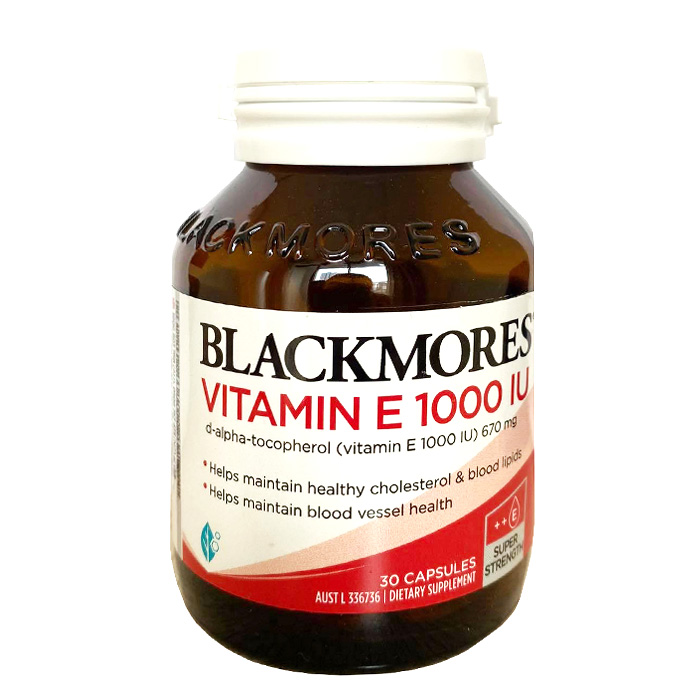 Viên uống Blackmores Vitamin E 1000IU Natural 30 viên Úc