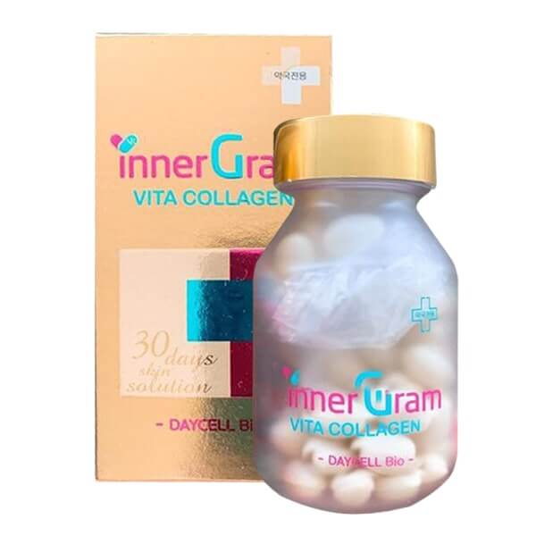Viên uống cấp nước trắng da Inner Gram Vita Collagen 60 viên Hàn Quốc