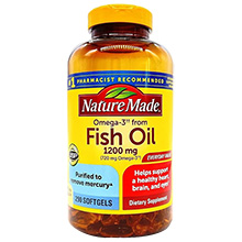 Viên Dầu Cá Omega 3 Fish Oil 1200mg Nature Made Mỹ 200 viên
