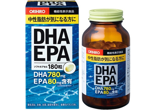 Thuốc uống DHA EPA Orihiro 180 viên Nhật Bản