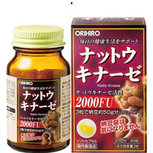 Thuốc điều trị Tai Biến Nattokinase 2000FU Orihiro 60 viên Nhật Bản