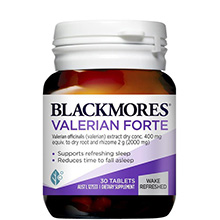 Thuốc uống hỗ trợ giấc ngủ Blackmores Valerian Forte 2000mg Úc