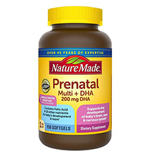 Viên uống Prenatal Multi DHA Nature Made bổ sung Vitamin cho bà bầu Mỹ