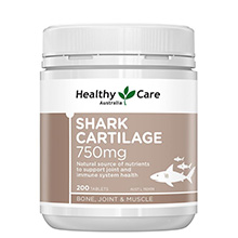 Thuốc uống sụn vi cá mập Úc Healthy Care Shark Cartilage 750mg 200 viên