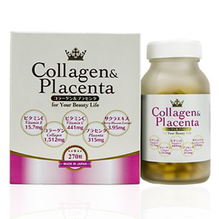 Thuốc Collagen Placenta 5 in 1 trắng da 270 viên Nhật Bản