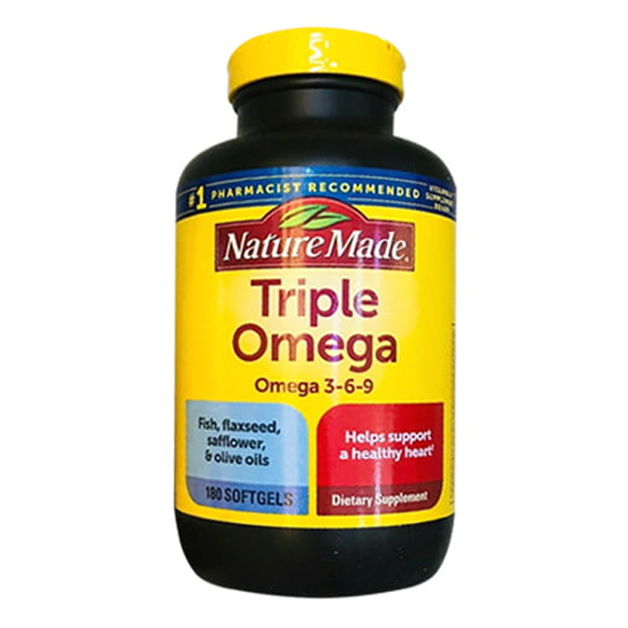 Viên uống Triple Omega 369 Nature Made Của Mỹ Hộp 180 Viên
