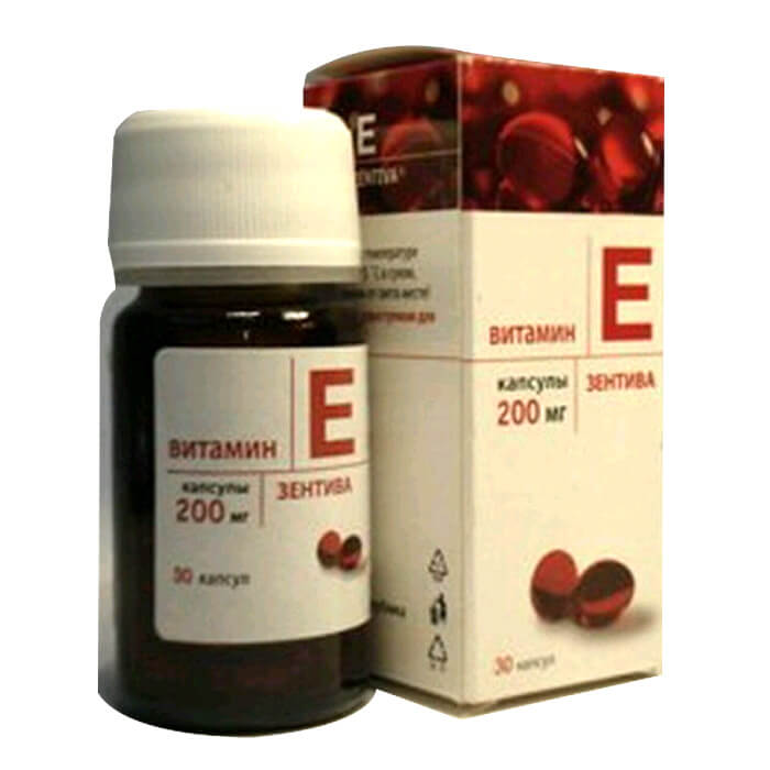 Vitamin E Zentiva 200mg đỏ hộp 30 viên Nga