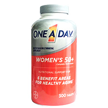 Vitamin One A Day Women's 50+ cho Nữ (trên 50 tuổi) Bayer 300 viên Mỹ